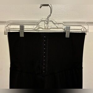 Women’s Athletic Black Leggings with Corset Waist Open/Close. Size Medium. $9.
